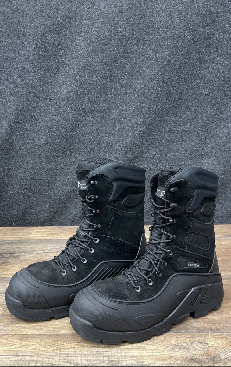 Rocky Blizzardstalker Waterproof Black Outdoor Hunting Boots Men's Size 13