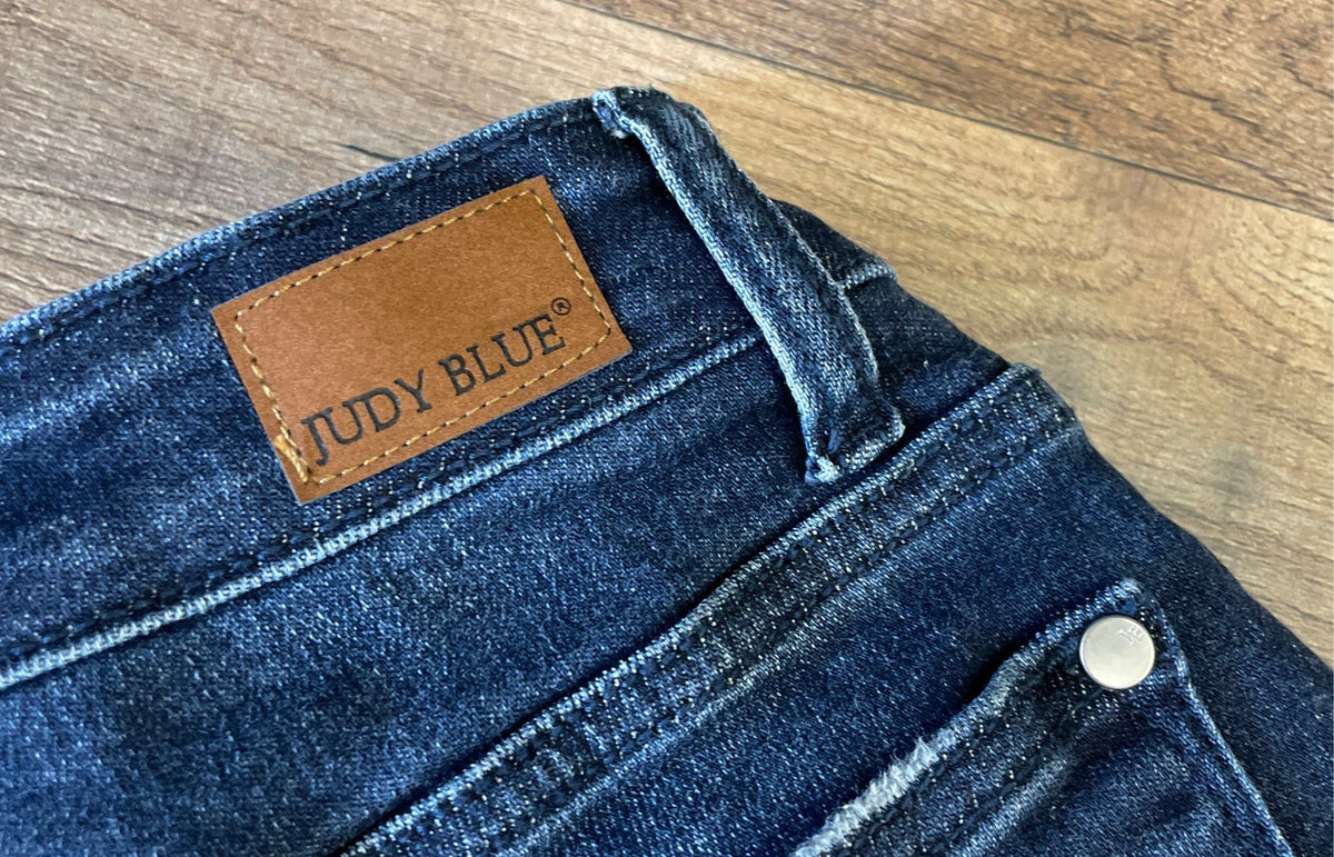 Judy Blue Women's Slim Boot Cut Jeans Dark Wash Blue Denim Sz 0/24