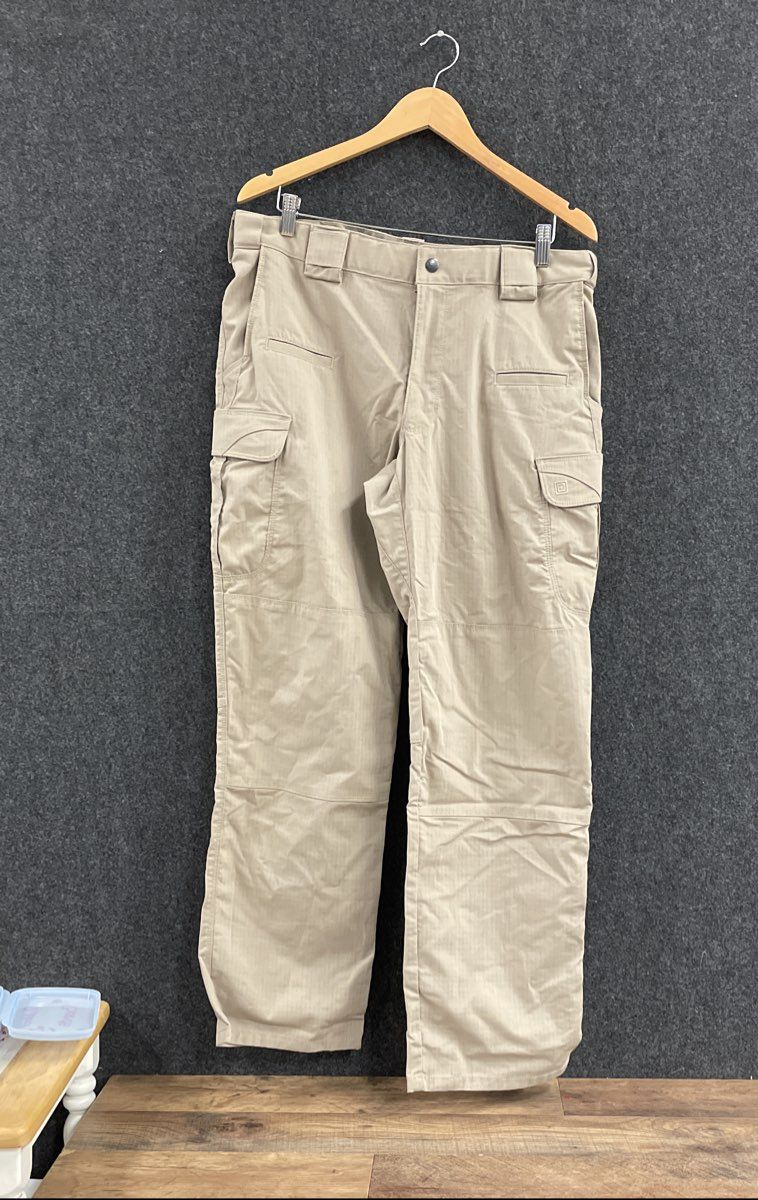 5.11 Tactical Men's Taclite Pro Cargo Pants Khaki Ripstop Sz 36x32