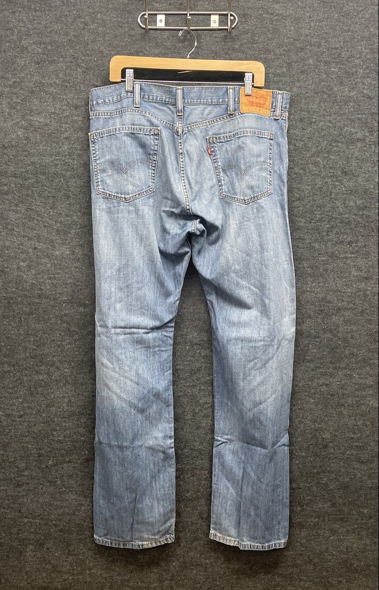 Levi's Men's 505 Regular Fit Straight Leg Light Wash Blue Denim Jeans Sz 38x34