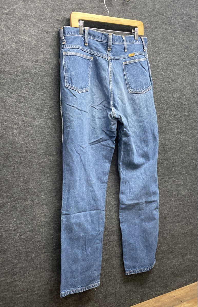 Vintage 90s Rustler Men's Made in USA Blue Denim Jeans Sz 38x34