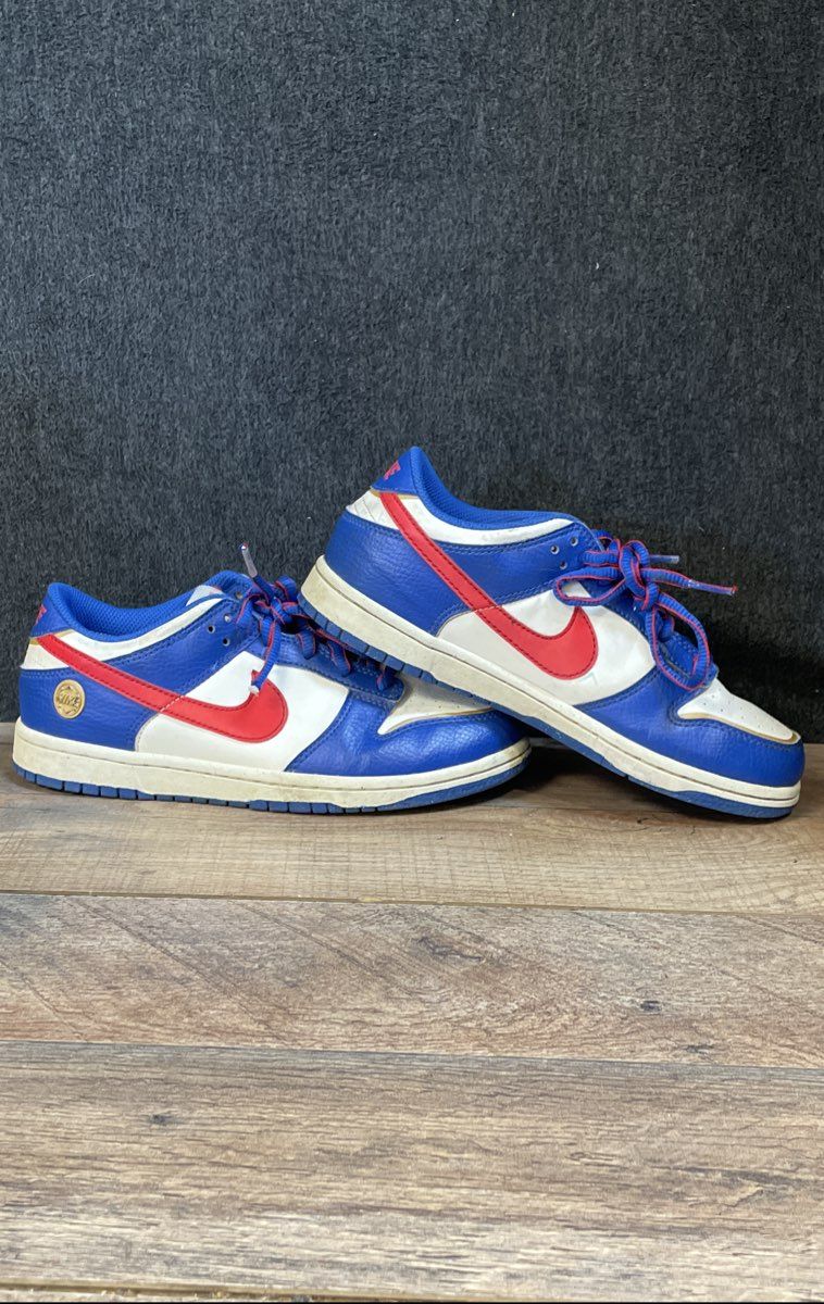 Nike Dunk Low SE GS Jackpot Hyper Royal White University Red Sneakers Size 3Y