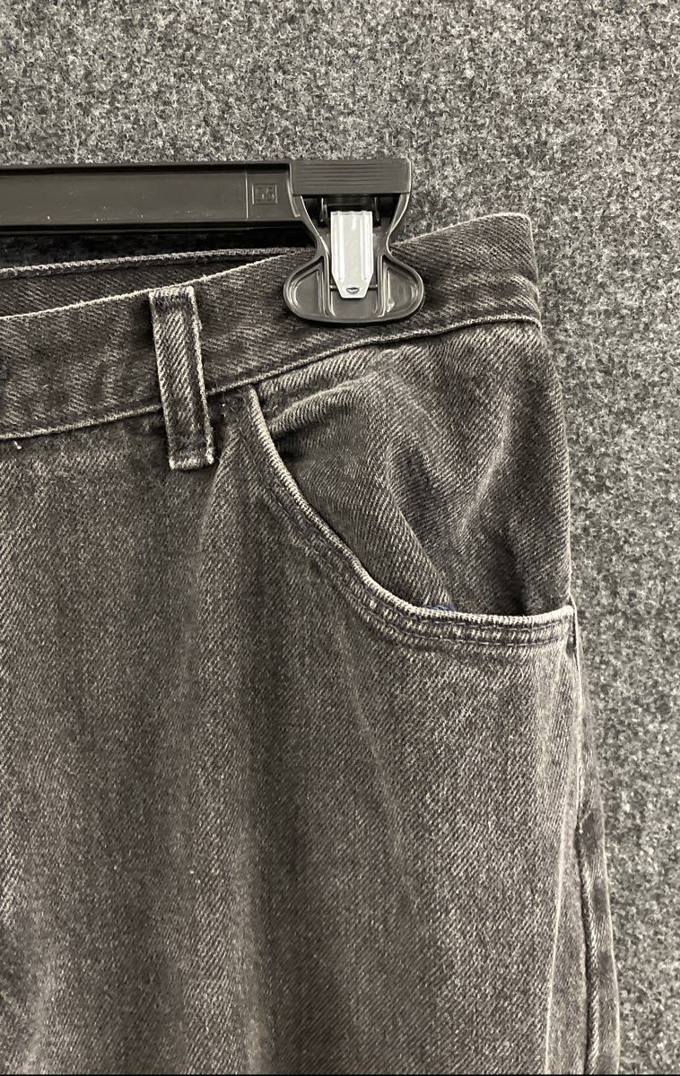 Vintage 90s Wrangler for Women Faded Black High Rise Tapered Mom Jeans Sz 12x29