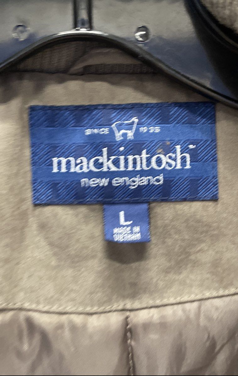 Mackintosh New England Men's Brown Faux Suede Full Zip Field Jacket Sz L