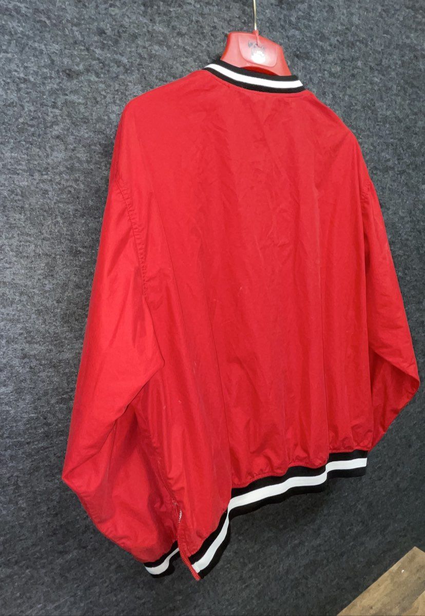 Vintage 90s Champs Sports Men's Maryland Windbreaker Red V-Neck Pullover Sz XL