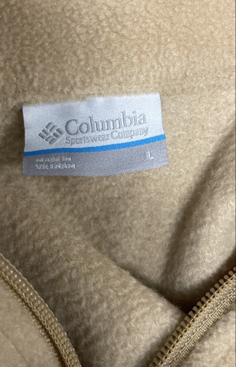 Columbia Women's Tan Benton Springs Full Zip Fleece Jacket Size L