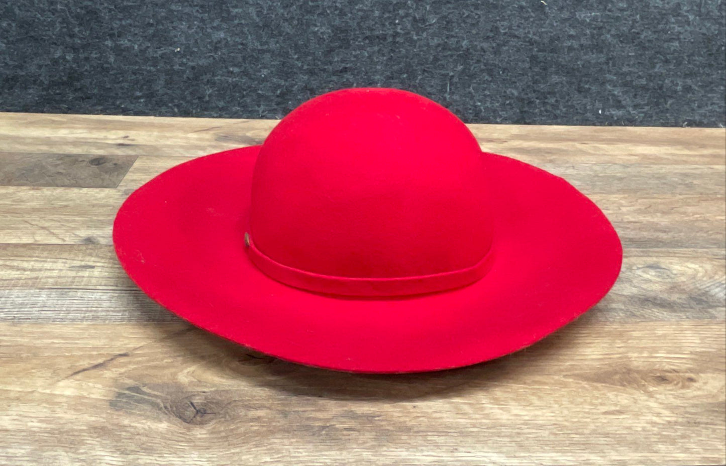 Scala Women's Red 100% Wool Wide Brim Floppy Dress Hat One Size