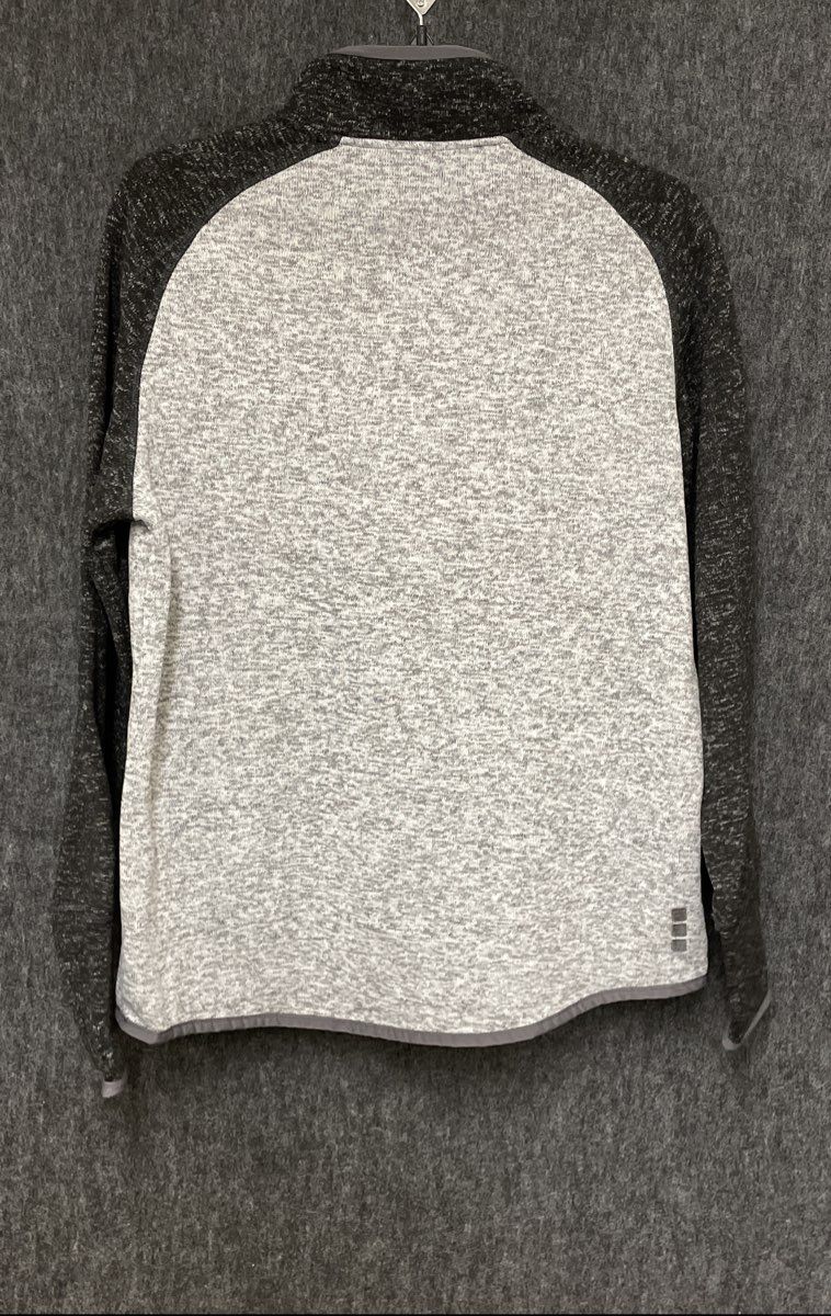 Elevate Men's Gray Black Quarter Zip Fleece Pullover Tremblant Jacket Size L