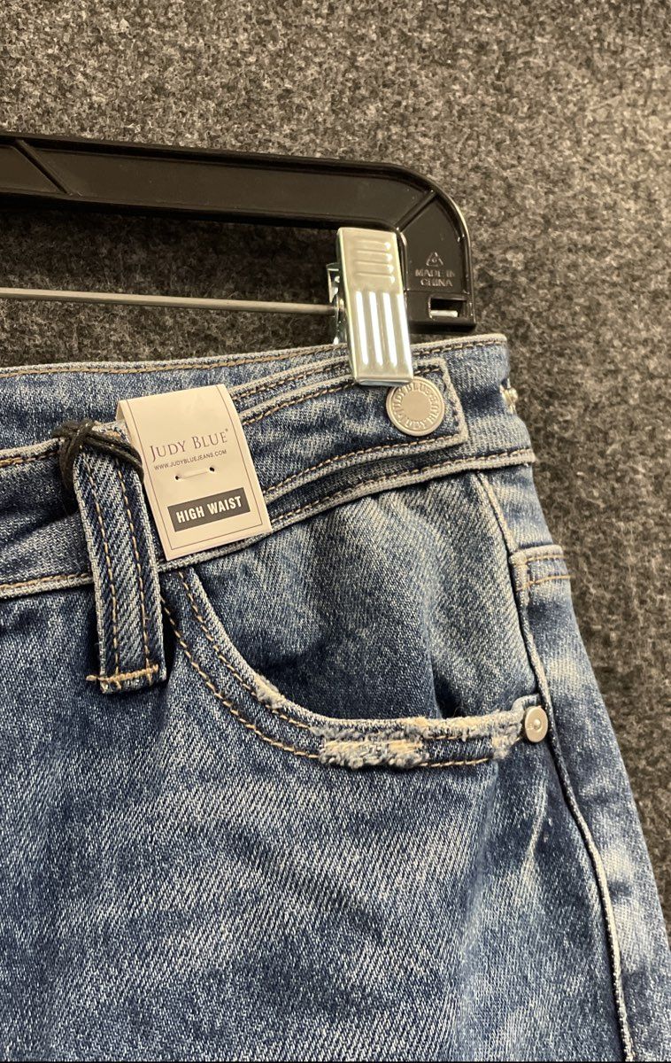 Judy Blue Womens Medium HW Rigid Front Stretch Back Straight Jeans 5/27 NWT