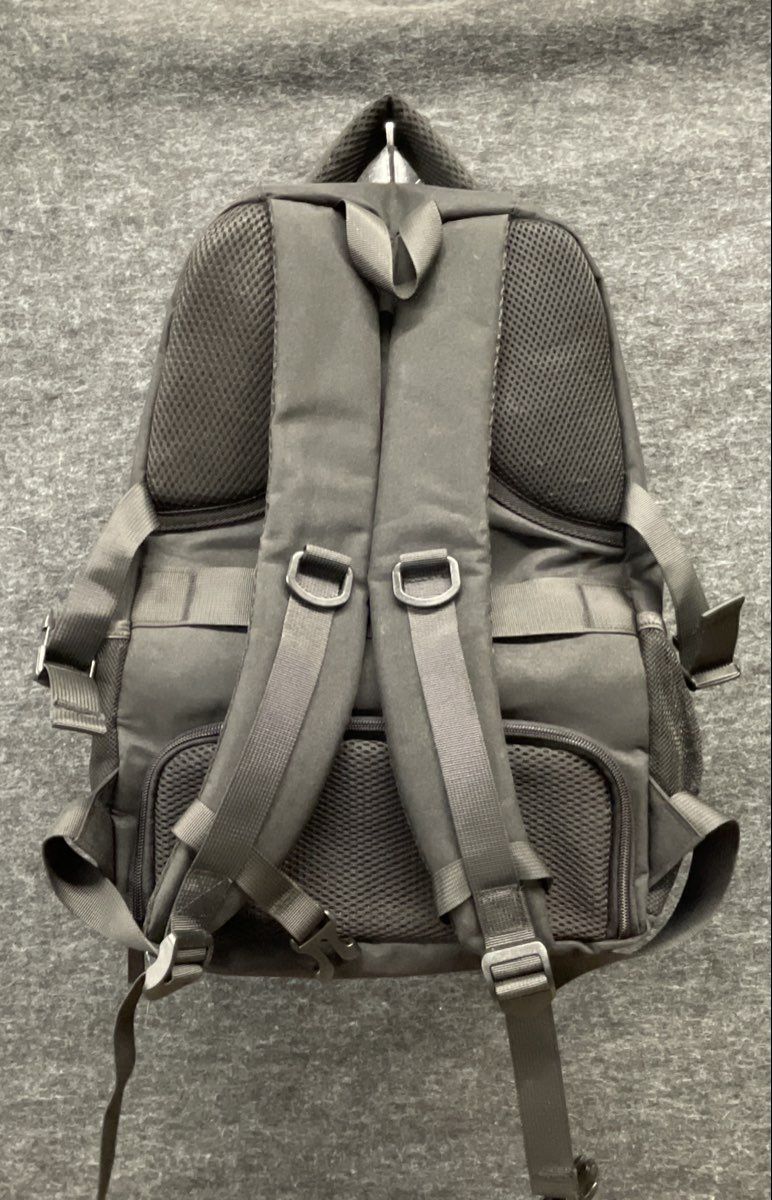 Pekrews Black Laptop Camera Backpack Large Multi-Compartment Padded Bag