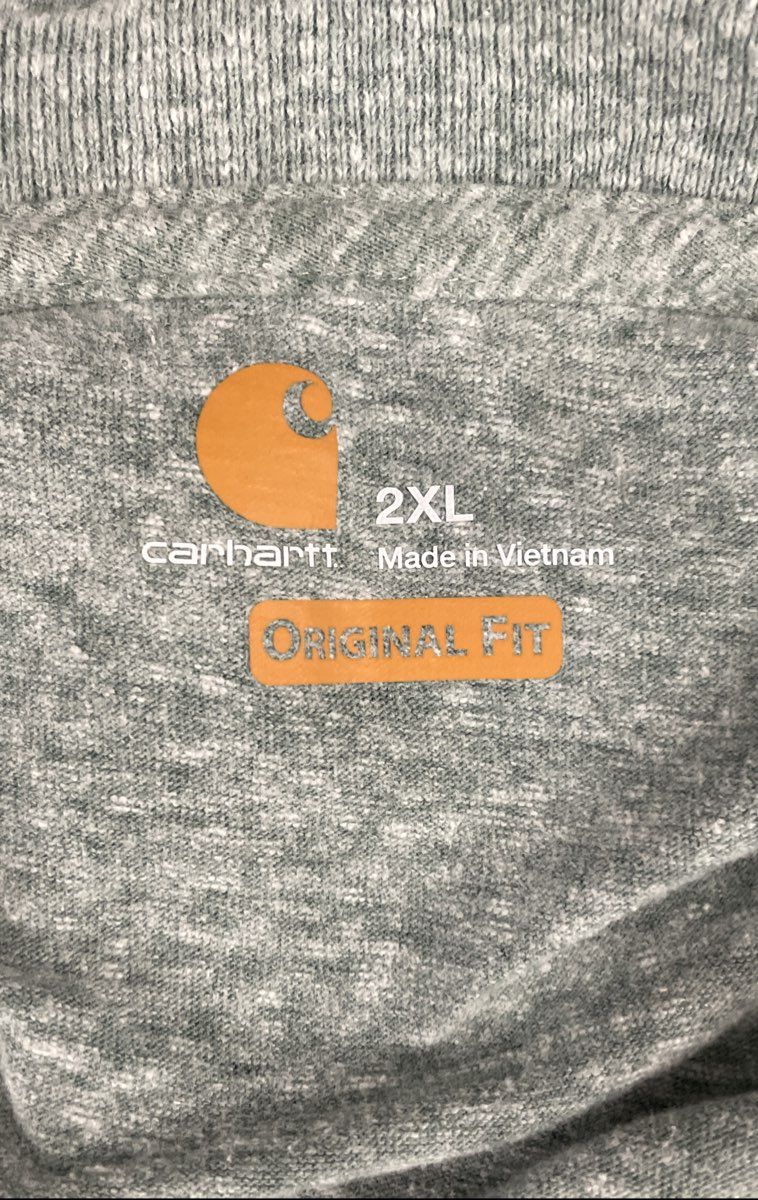Carhartt Men's Heather Green Short Sleeve Henley Pocket Shirt Original Fit 2XL