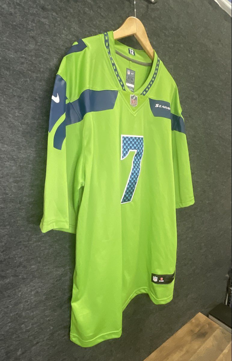 Nike Men's Seattle Seahawks Geno Smith #7 Action Green Jersey Sz 3XL