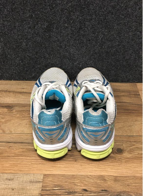 Saucony Ignition 3 Silver Blue Citron Women's Running Shoes Size 8 Wide