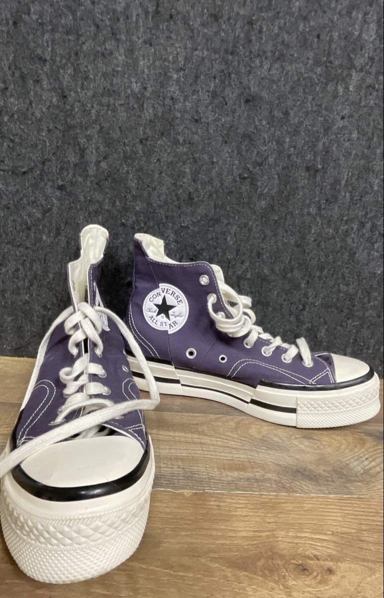 Converse Chuck 70 Plus High Top Dark Purple Split Midsole Men's 8 Women's 10