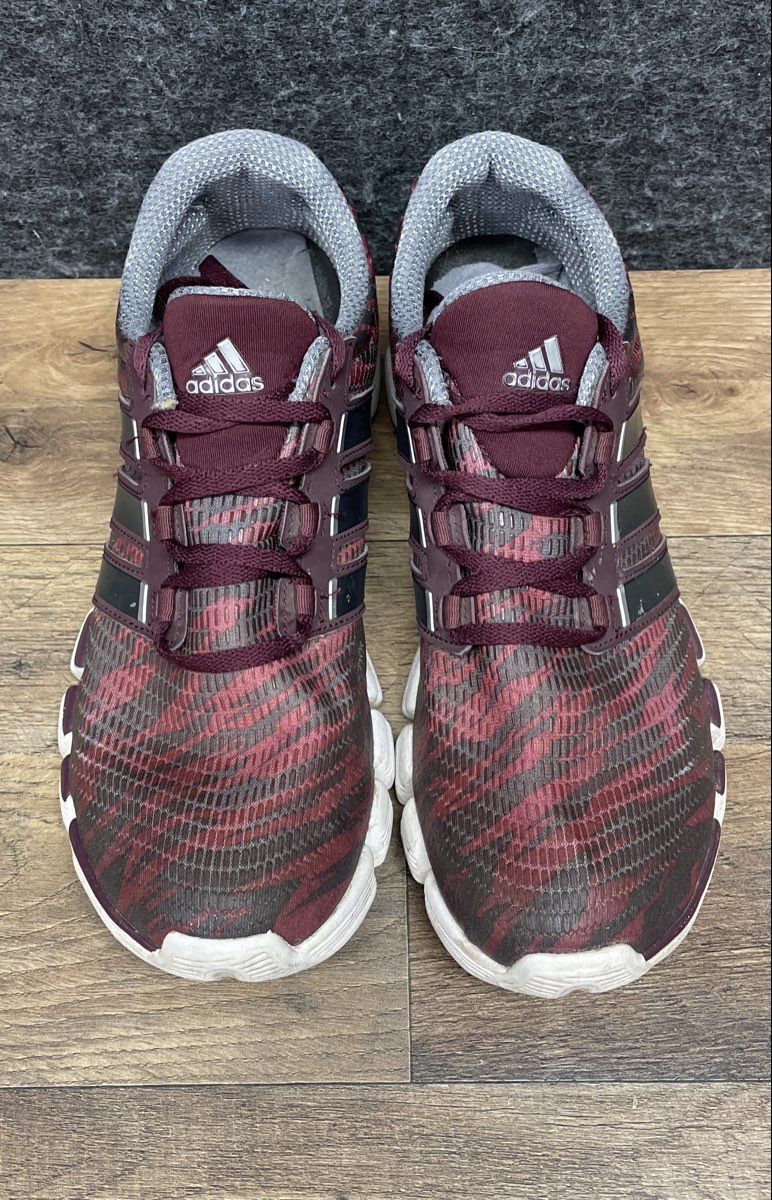 Adidas Climacool Chill Maroon Purple Tiger Print Running Shoes Men's Size 9
