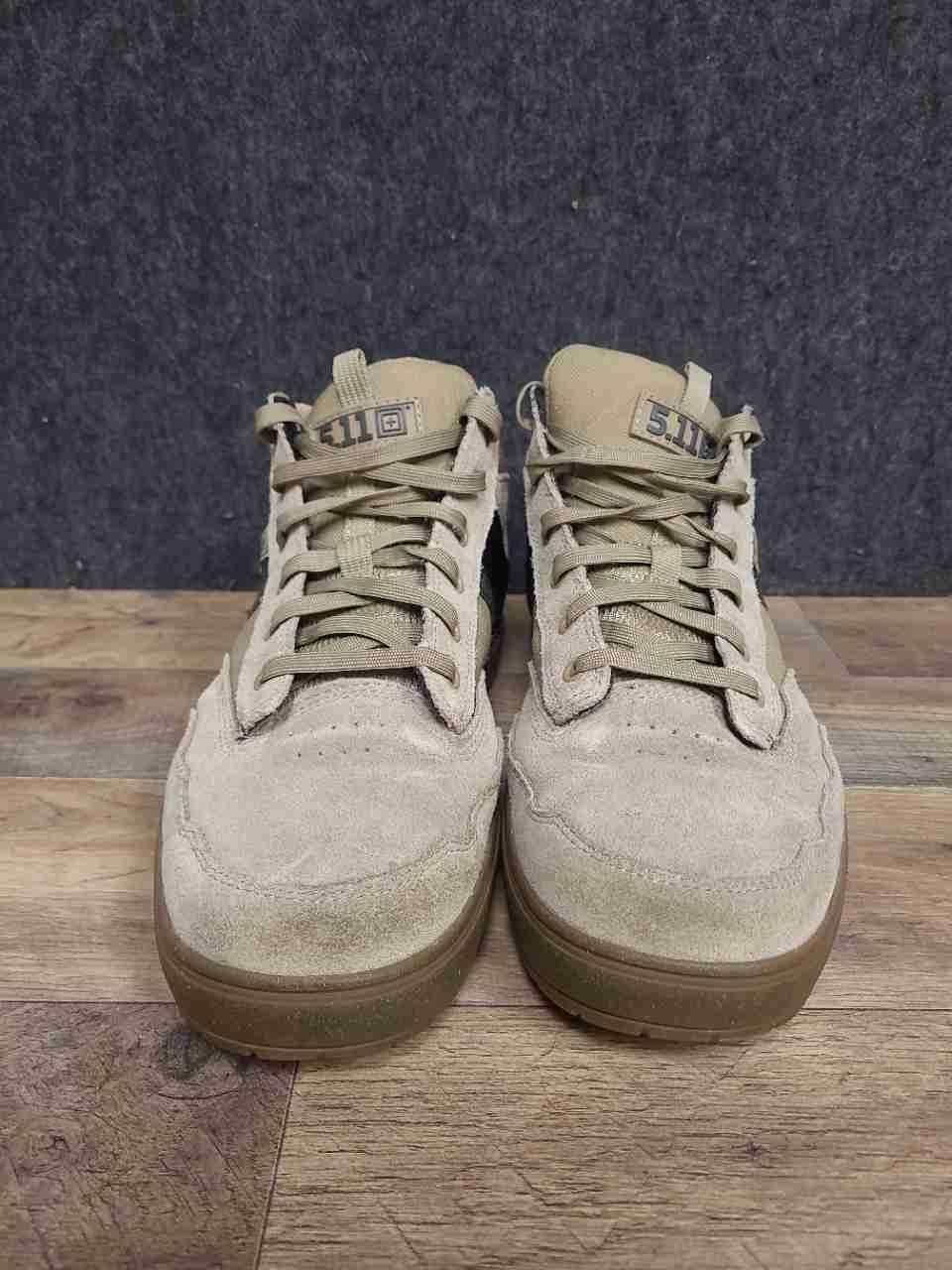5.11 Tactical McClane Mid Elmwood Tan Suede Lifestyle Sneakers Size 13