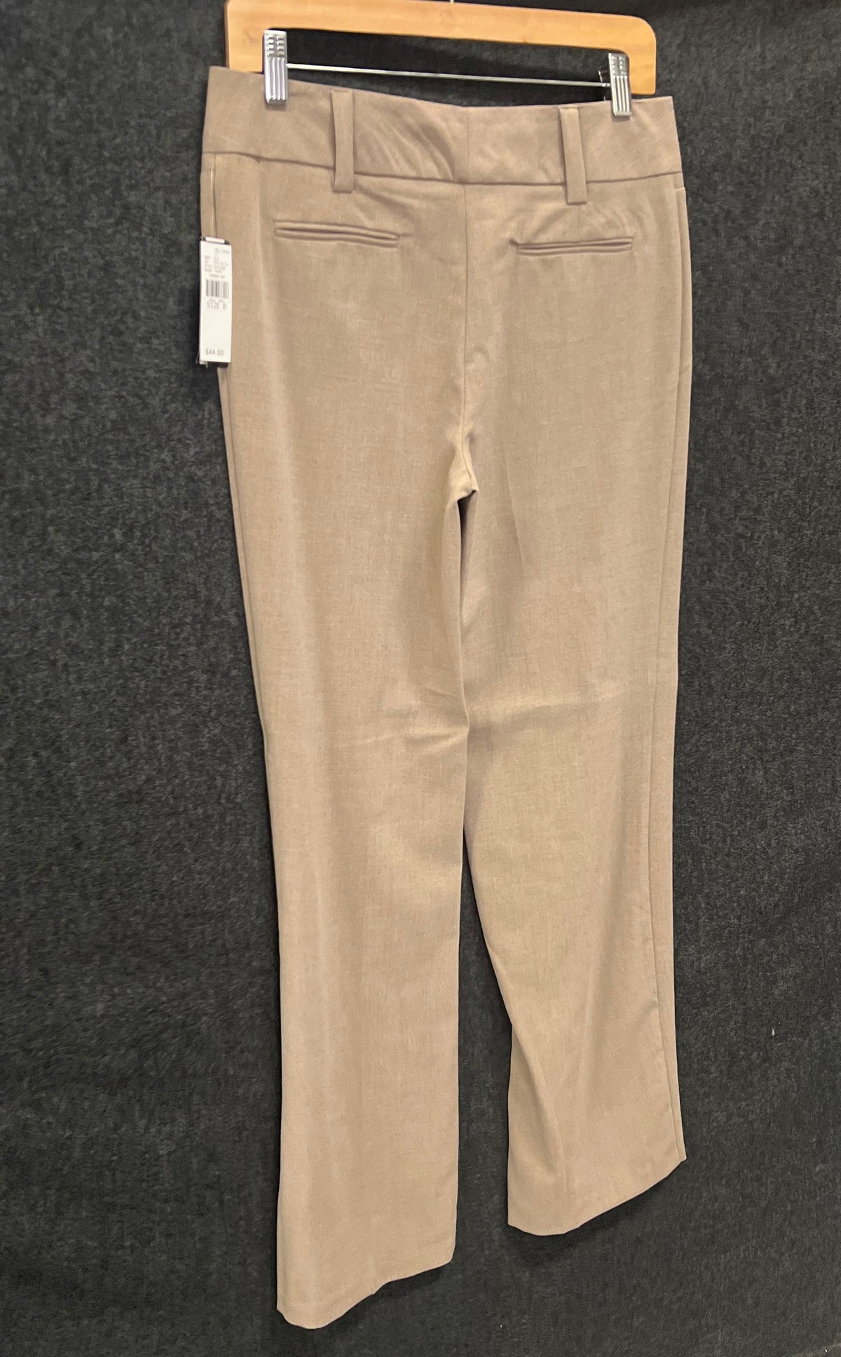 AB Studio Women's Tan Straight Leg Dress Pants Slacks NWT Sz 6