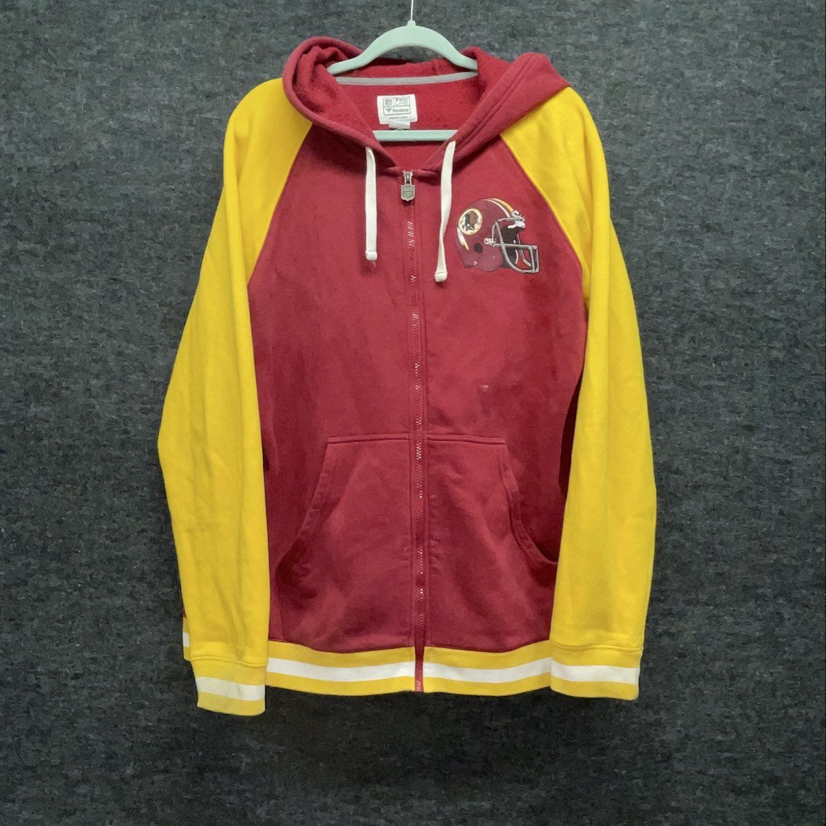 NFL Pro Line Fanatics Men's Washington Redskins Burgundy Full Zip Hoodie Sz XL