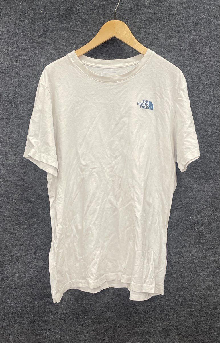The North Face Men's White Graphic Outdoor Back Print T-Shirt Sz L
