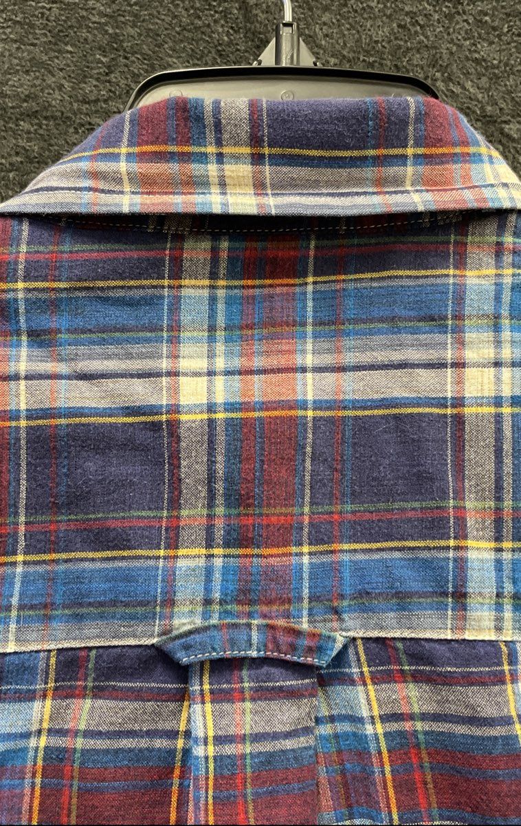 Pendleton Men's Seaside Shirt Blue Red Plaid Short Sleeve Button Down Size L