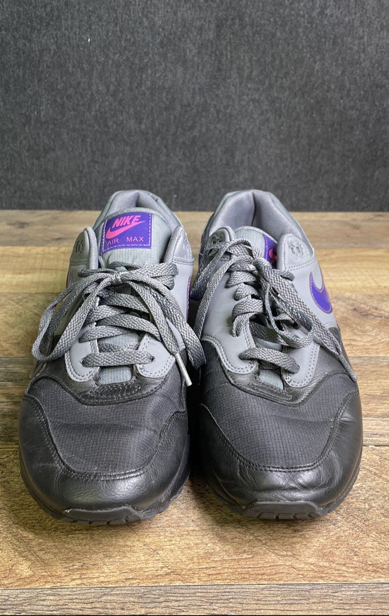 Nike Air Max 1 Fierce Purple Anthracite Pink Men's Sneakers AR1249-002 Size 9.5