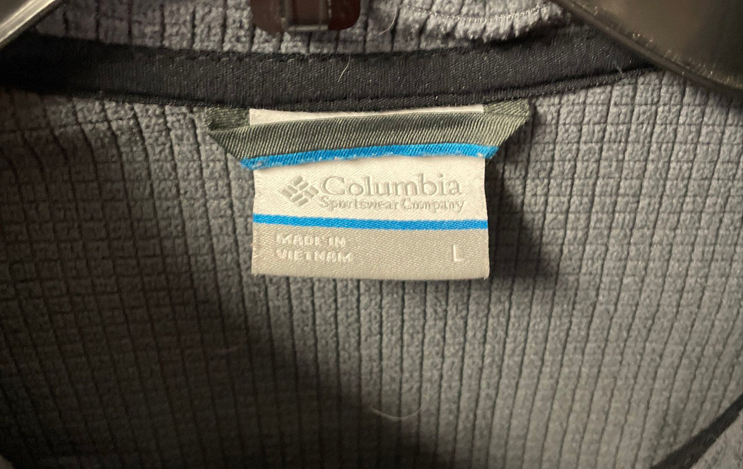 Columbia Men's Gray Black Hybrid Full Zip Softshell Insulated Jacket Sz L