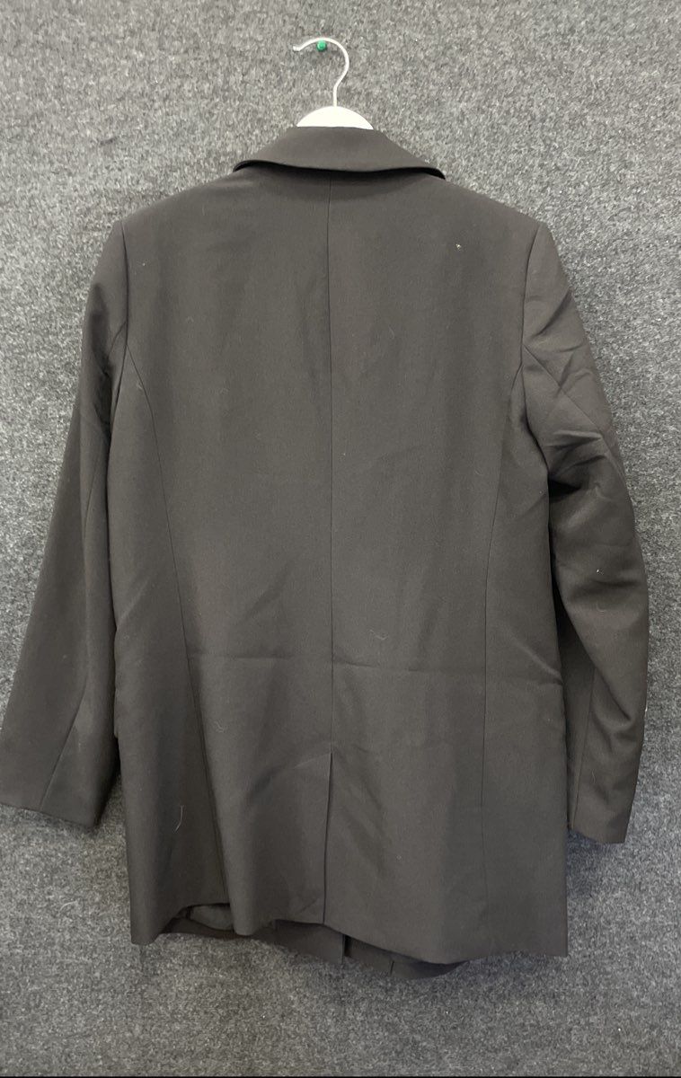 Nine West Women's Mineral Black Longline One Button Blazer Jacket NWT Size L