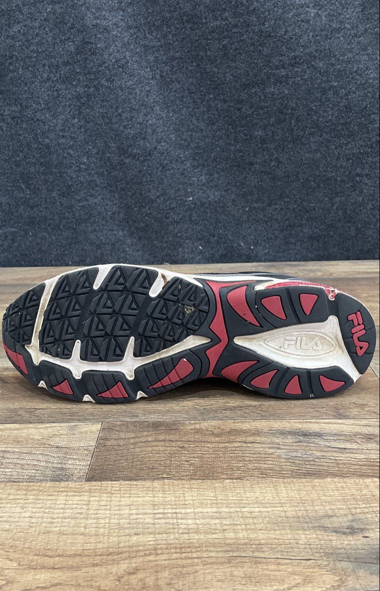 Fila Men's Athletic Running Shoes Black Red Grey Size 12