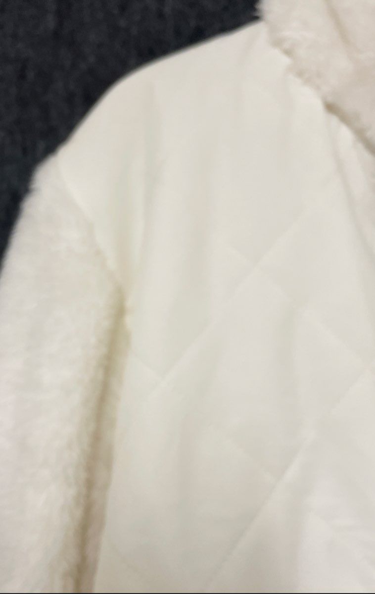 New Balance Women's White Quilted Teddy Fleece Half Zip Jacket NWT Sz S