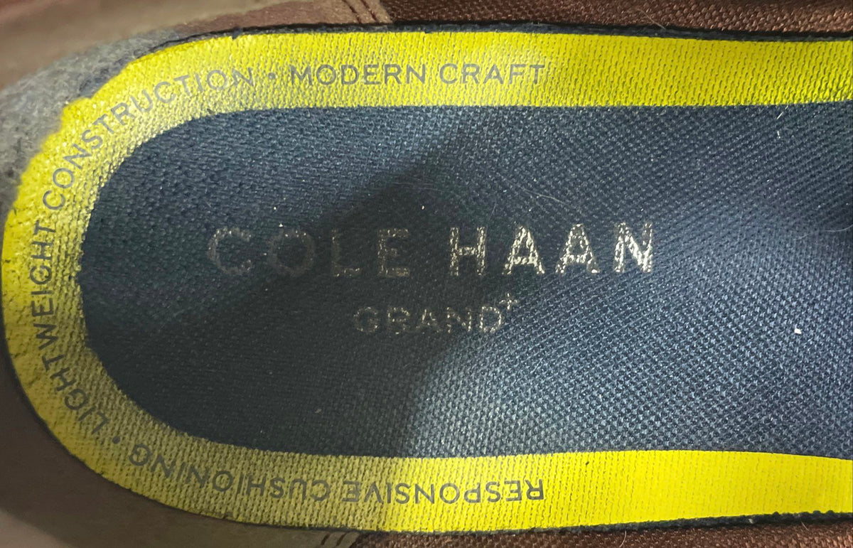 Cole Haan Grand Crosscourt Brown Leather Wingtip Oxford Shoes Men's Size 9.5 M
