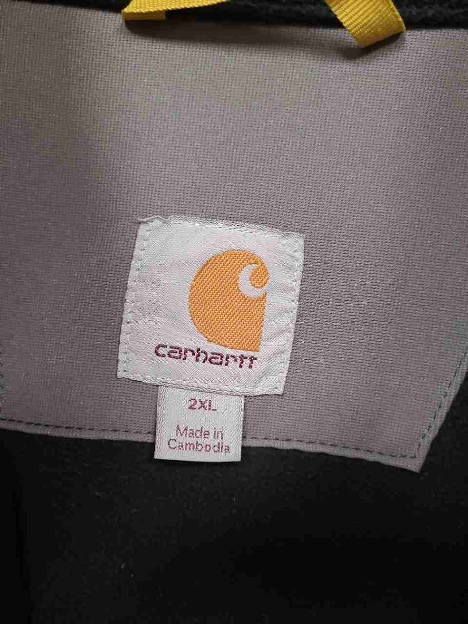 Carhartt 102199 Crowley Softshell Full Zip Water Repellent Jacket Gray Sz 2XL