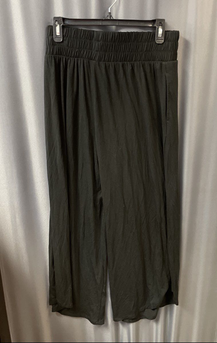Z Supply Women's The Flared Pant Black Rayon Spandex Wide Leg NWT Size M