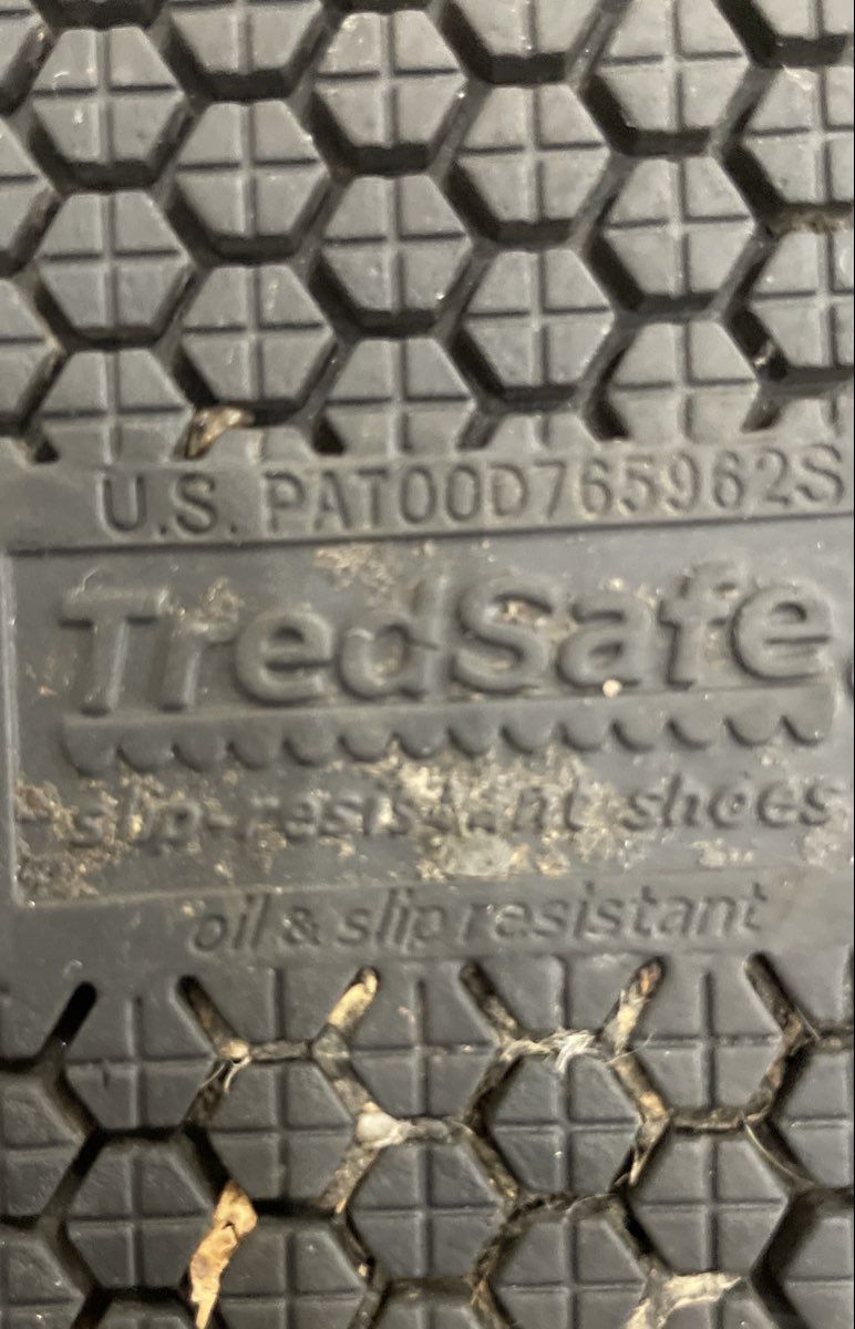 Tredsafe Black Slip-On Slip Resistant Work Shoes Size 12