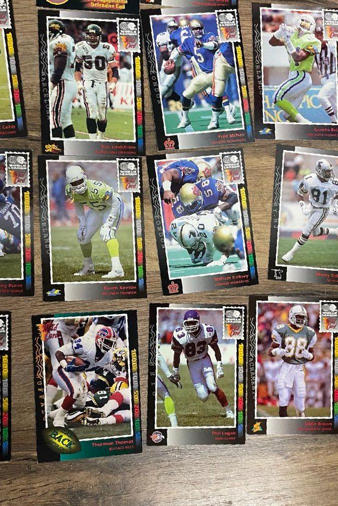 Football Card Lot Early 1990s Wild Card Pro Set 50 Cards See Photos
