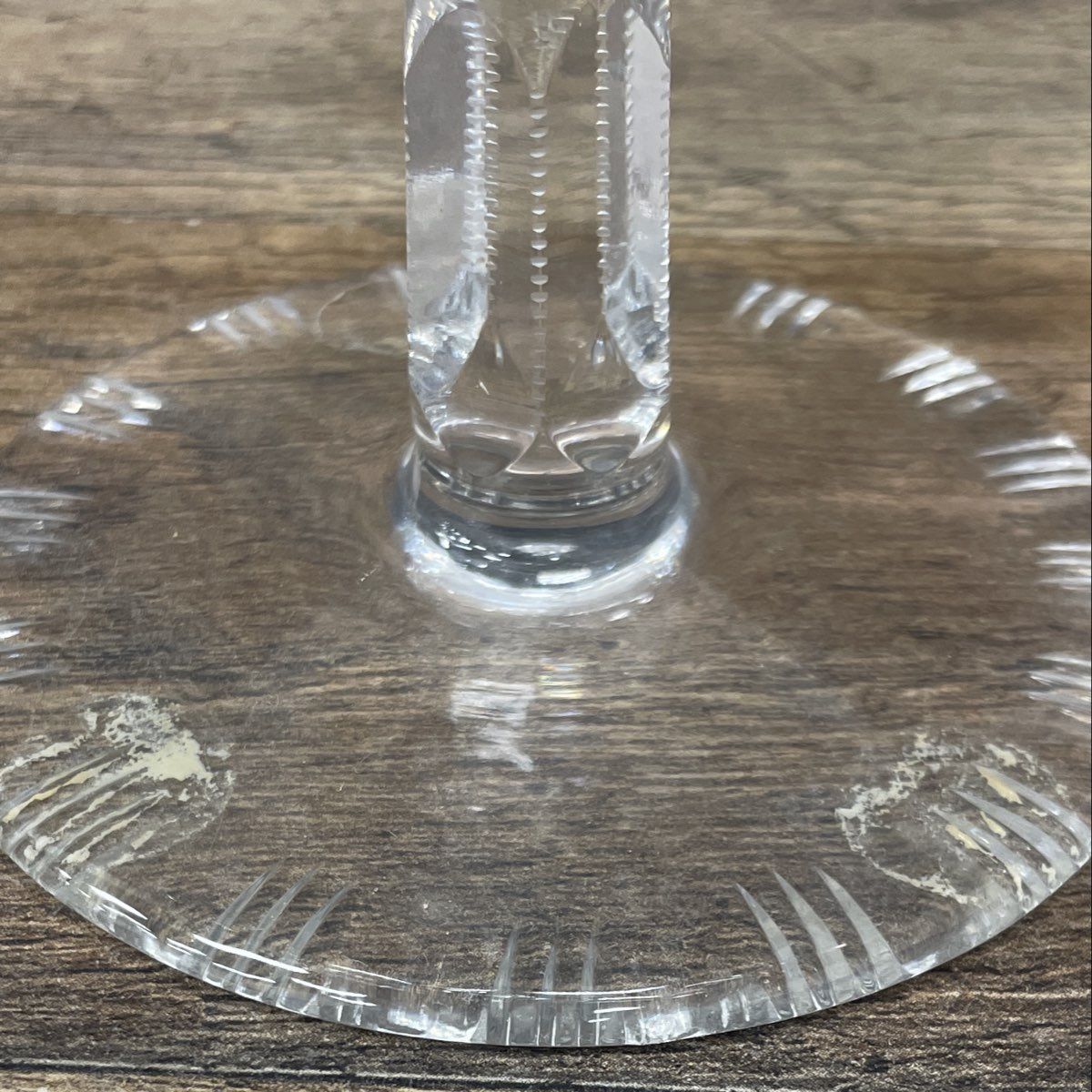 Vintage Pressed Glass Starburst Lidded Pedestal Candy Dish Compote Clear 7.5"