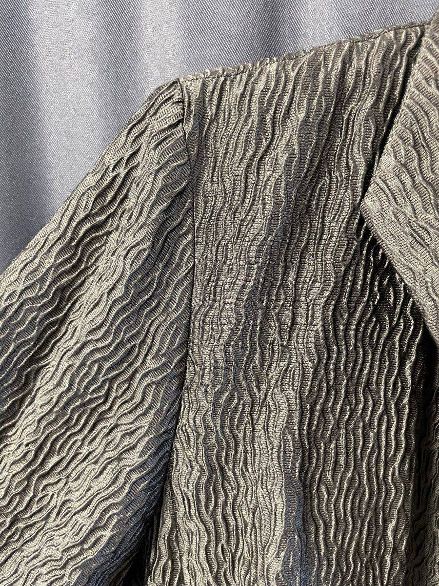 Eileen Fisher Women's Bronze Silk Blend Crinkle Textured Blazer Jacket Size M