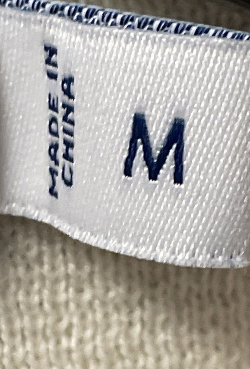 Vineyard Vines Women's Cream Navy Striped Shoulder Button Sweater M