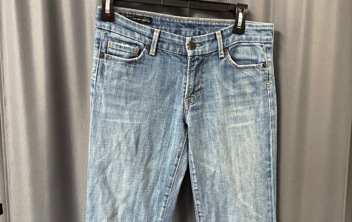 Citizens of Humanity Women's Faye #003 Low Waist Full Leg Stretch Jeans Sz 27