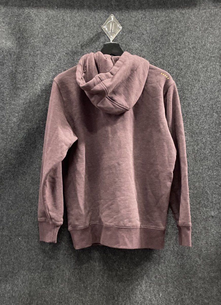 Ariat Rebar Women's Maroon Quarter Zip Hoodie Water Repellent Workwear Sz M