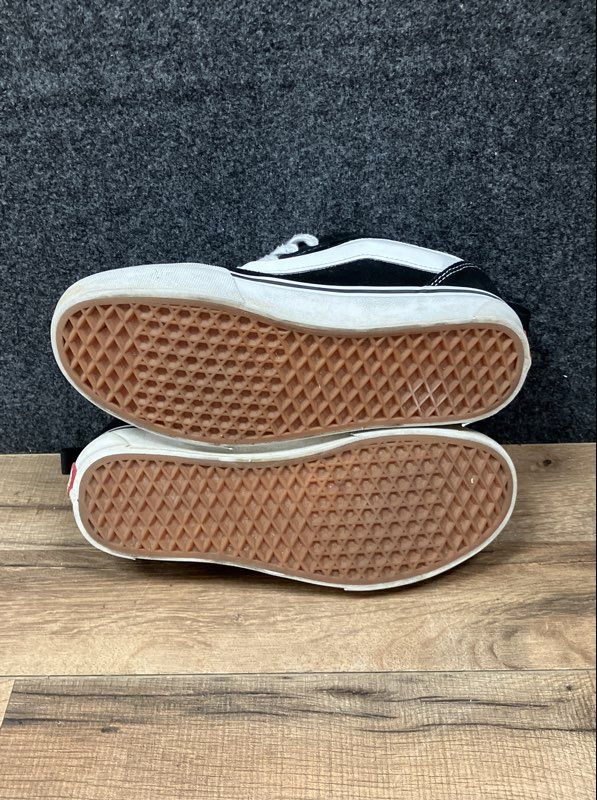 Vans Knu Skool Black White Chunky Skate Sneakers Men's 8.5 Women's 10