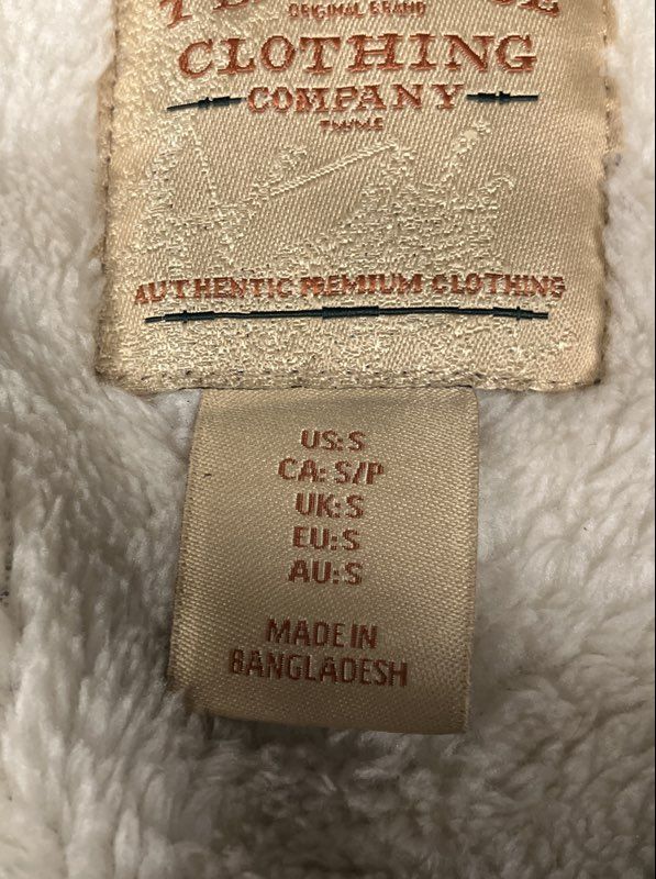 Telluride Clothing Co Men's Gray Sherpa Lined Henley Pullover Sweater Sz S