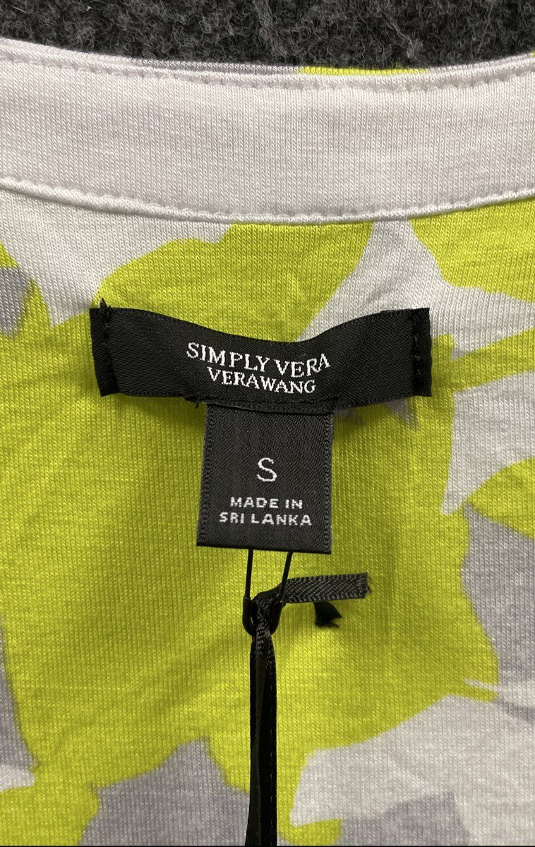 Simply Vera Vera Wang Women's Lime Floral Print Sleepwear Nightgown NWT Sz S