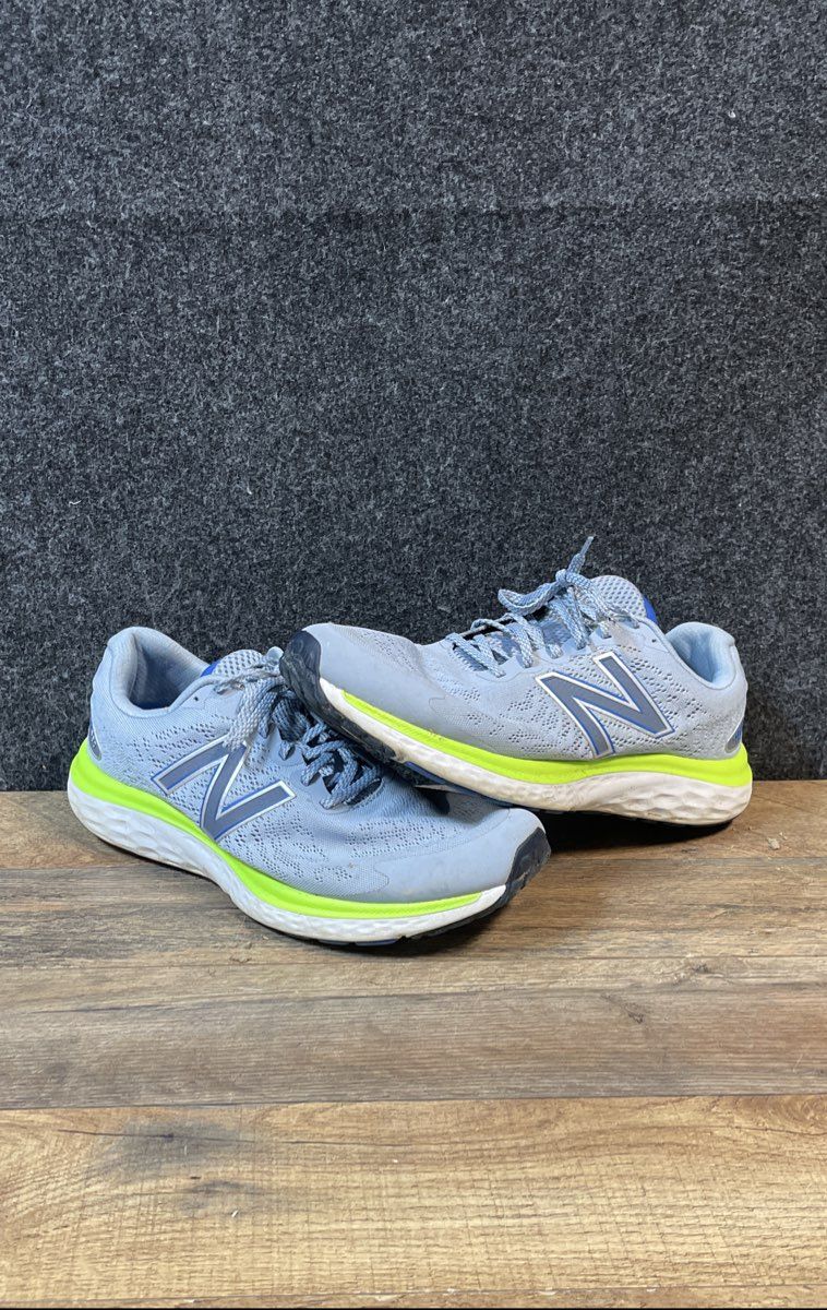 New Balance Fresh Foam 680 v7 Blue Lime Men's Running Shoes Size 10.5