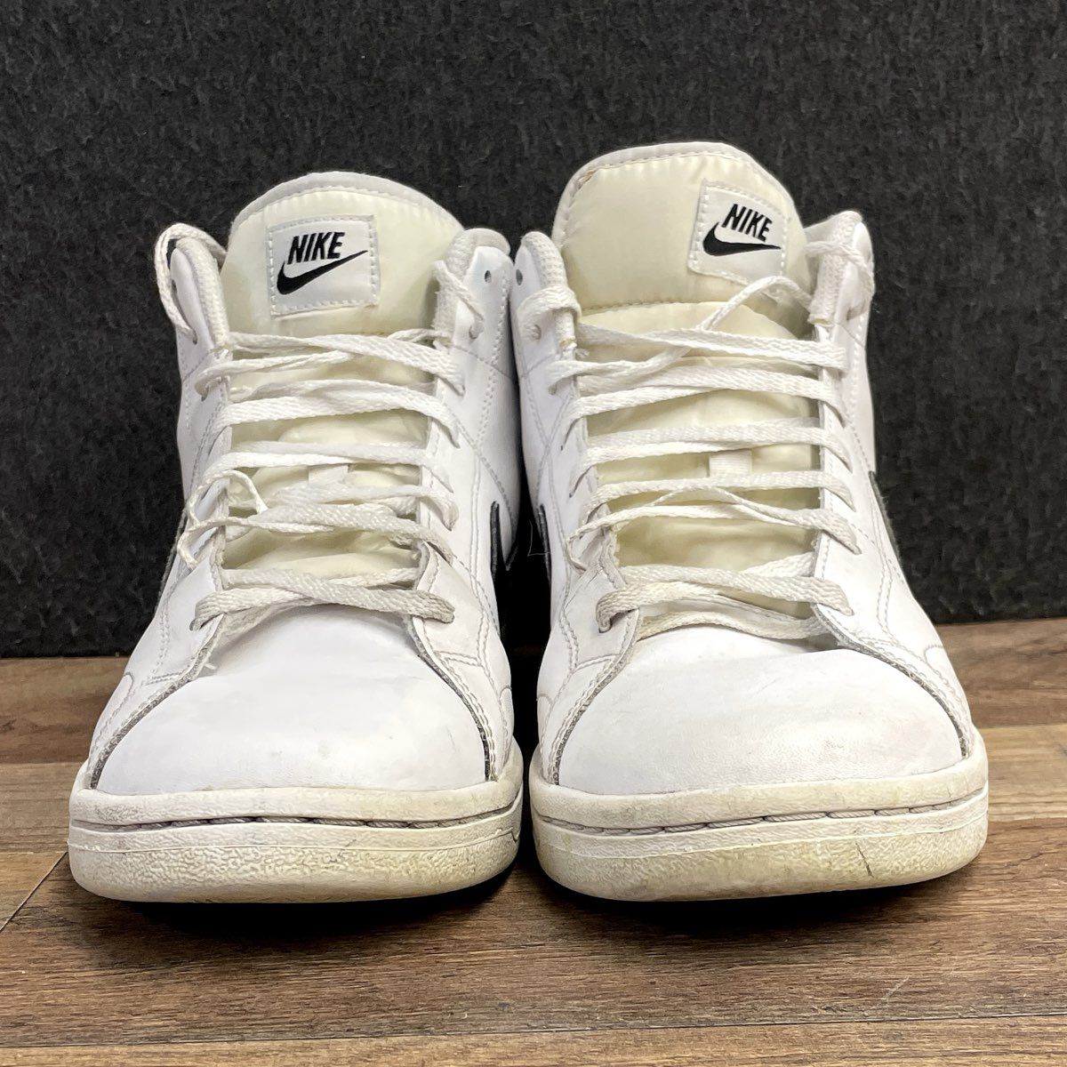 Nike Court Royale 2 Mid White Black Sneakers Men's Size 9.5
