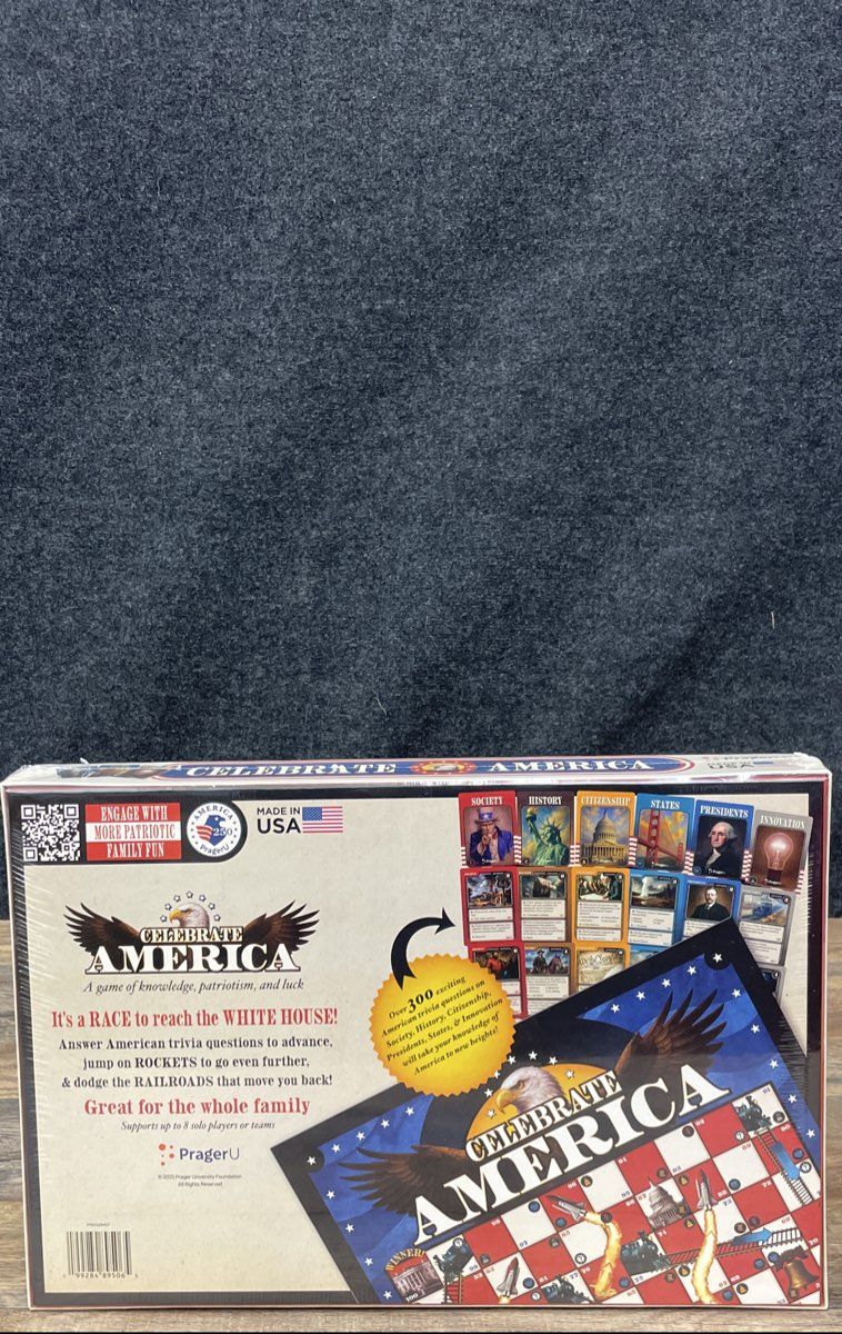PragerU Celebrate America Race to the White House Board Game 2023 New Sealed