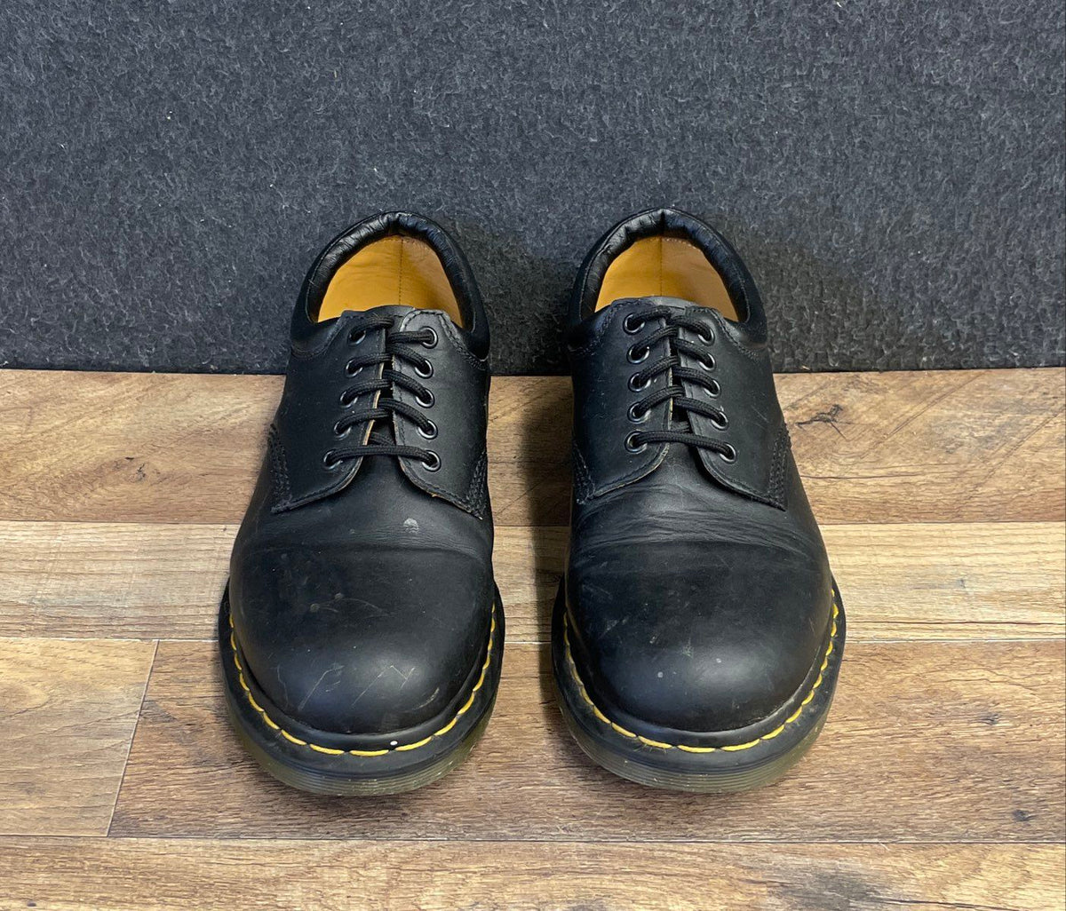 Dr. Martens 8053 Black 5-Eye Padded Collar Shoes Men's Size 10