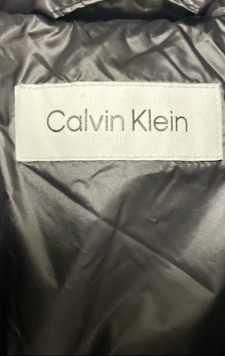 Calvin Klein Women's Gray Short Sleeve Puffer Vest Quilted Mock Neck Sz M