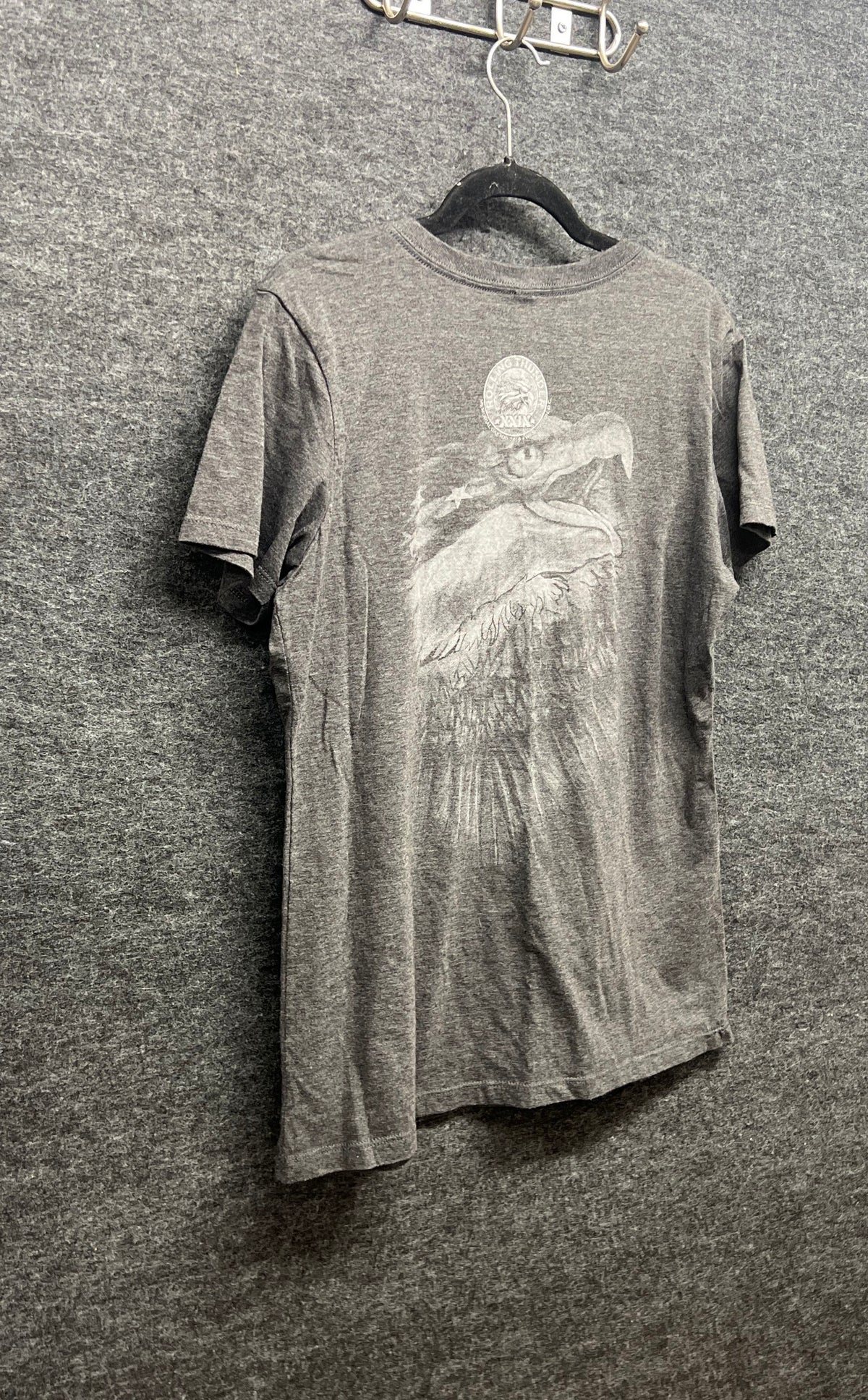 Rolling Thunder XXIX 2016 Memorial Day V-Neck T-Shirt Eagle Graphic Grey Sz XL