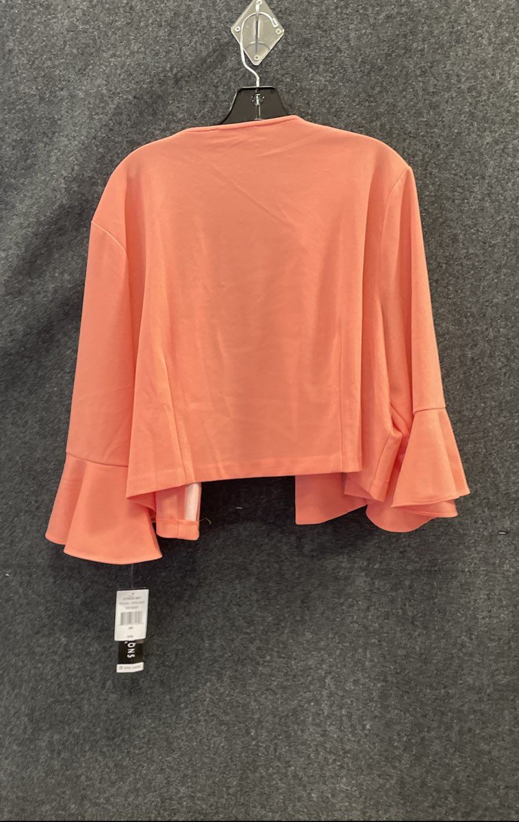 Perceptions New York Women's Coral Bell Sleeve Open Front Topper Sz 2X NWT