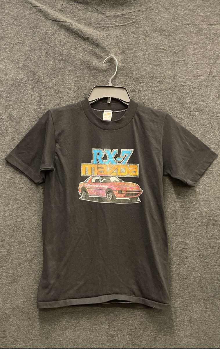 Vintage 1980 Mazda RX-7 Sportscar T-Shirt Single Stitch Made in USA Sz M
